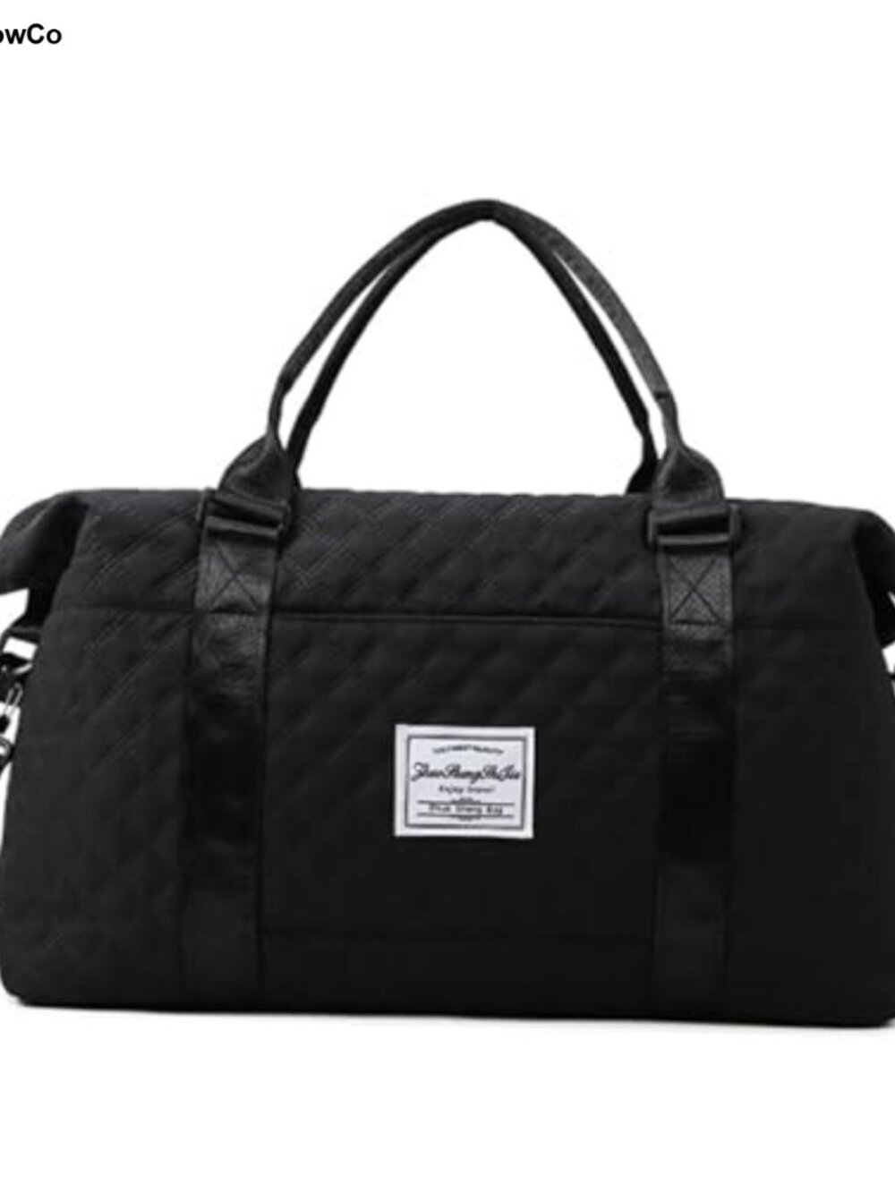 Quilted Duffel Bag Women Weekend Overnight Gym Carry On Travel